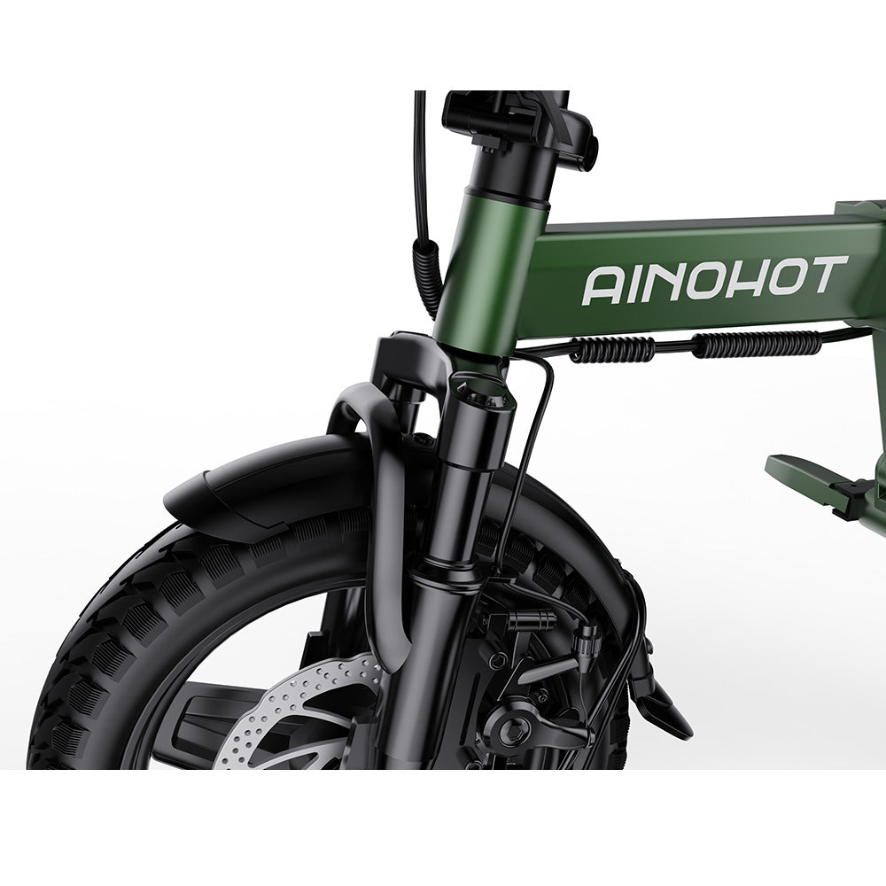 AINOHOT SAGA mo フロントディスクブレーキと特定小型原付用識別灯（緑）