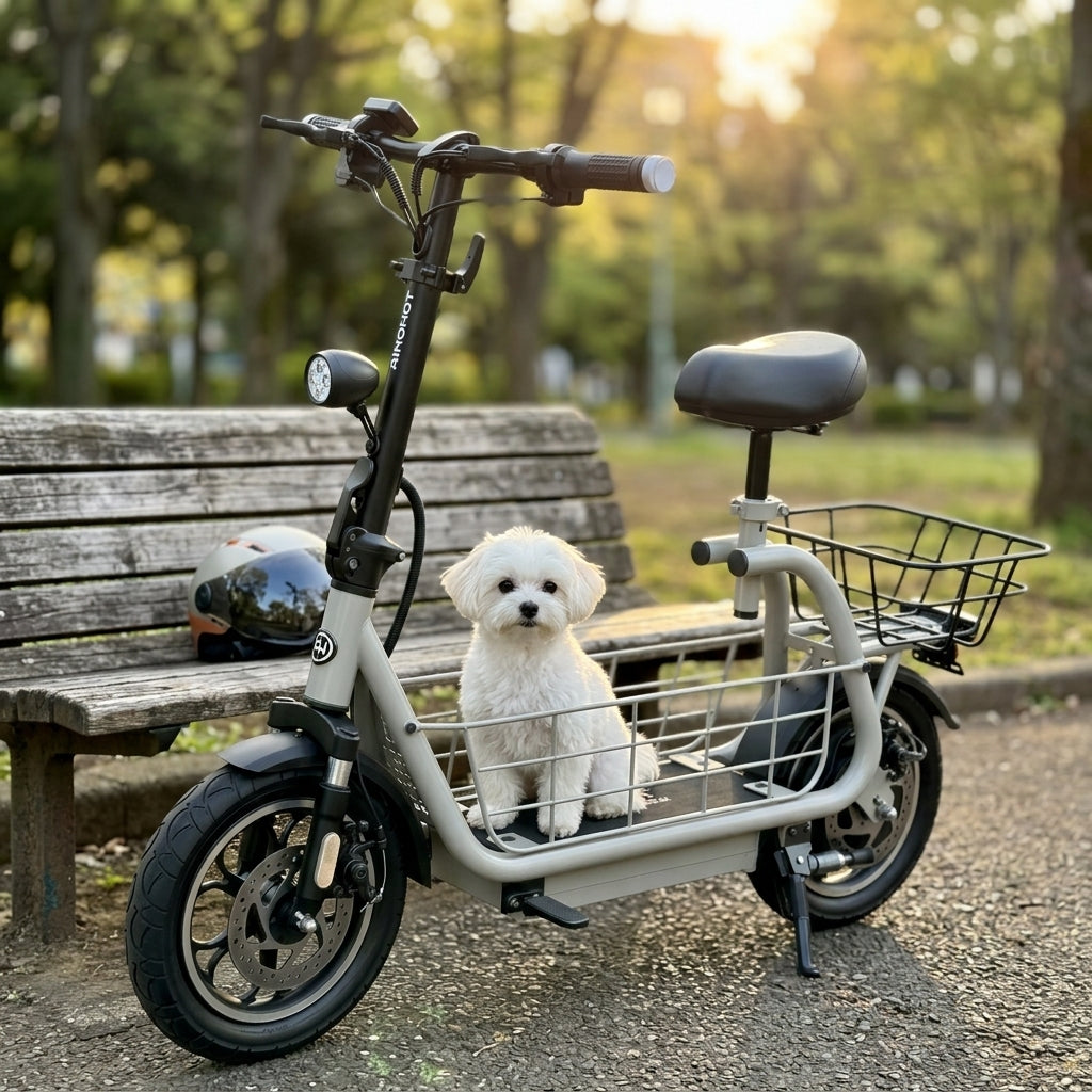 SAGA go ペット用バスケット - 愛犬とサイクリングを楽しめる特定小型原付