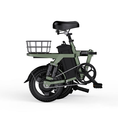 AINOHOT amoru A14 オリーブグリーン 電動アシスト付き自転車  折り畳み図