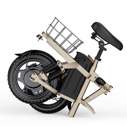 AINOHOT SAGA mo ベージュ 簡単に折りたたみ可能な特定小型原動機付自転車