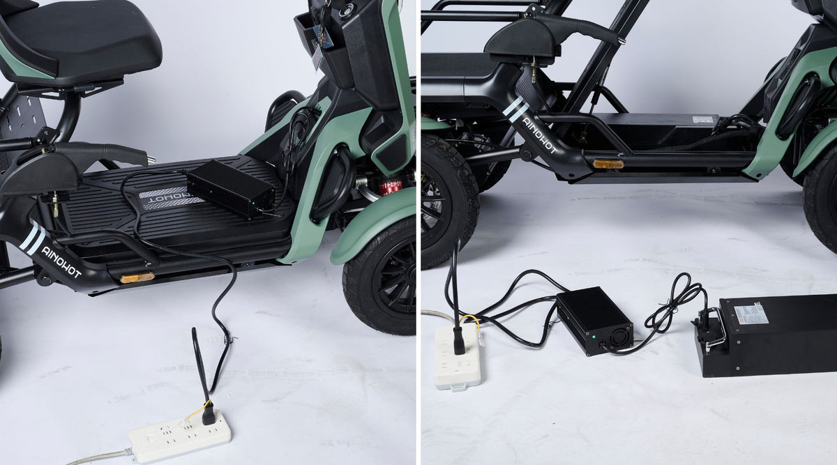 AINOHOT SAGA life 特定小型原付 4輪 ご家庭のコンセントで充電できる